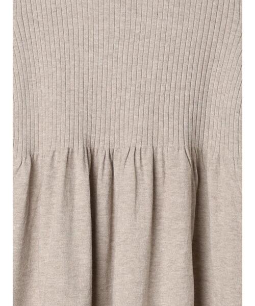 Te chichi TERRASSE（テチチテラス）の「ハイネック切替ワンピース（ワンピース・レディース・グレー/ベージュ/ブラック・F）」の20枚目の写真