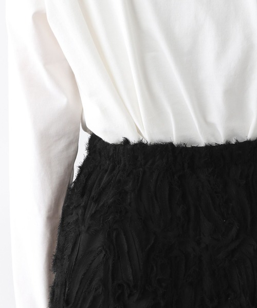 LEPSIM（レプシィム）の「クラフトレーススカート　284102（スカート・レディース・ブラック/アイボリー・FREE）」の16枚目の写真