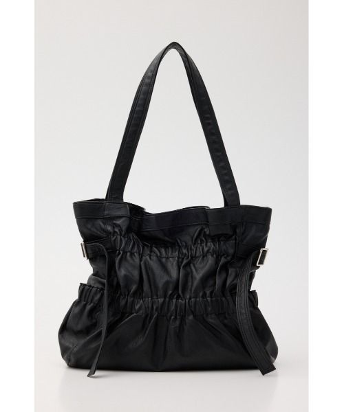 SLY（スライ）の「【再入荷】GATHER TOTE BAG ギャザー トートバッグ（トートバッグ・レディース・ブラック/アイボリー・FREE）」の3枚目の写真