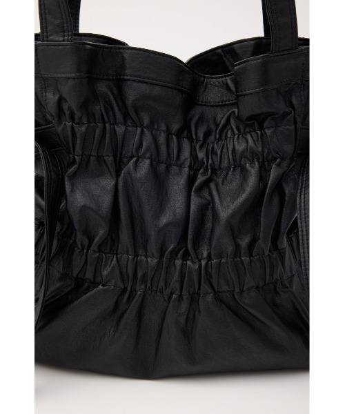 SLY（スライ）の「【再入荷】GATHER TOTE BAG ギャザー トートバッグ（トートバッグ・レディース・ブラック/アイボリー・FREE）」の8枚目の写真