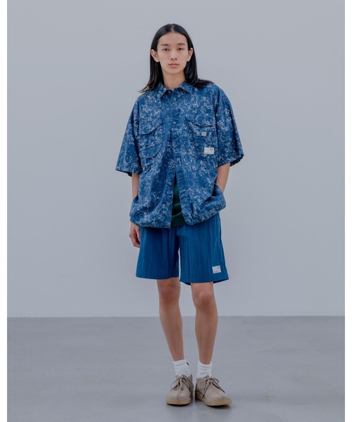 uniform experiment(ユニフォームエクスペリメント)の「CRYSTAL NYLON EASY SHORTS(その他パンツ・メンズ・ネイビー/イエロー/ブラック/グレー・1/2/3/4)」の20枚目の写真