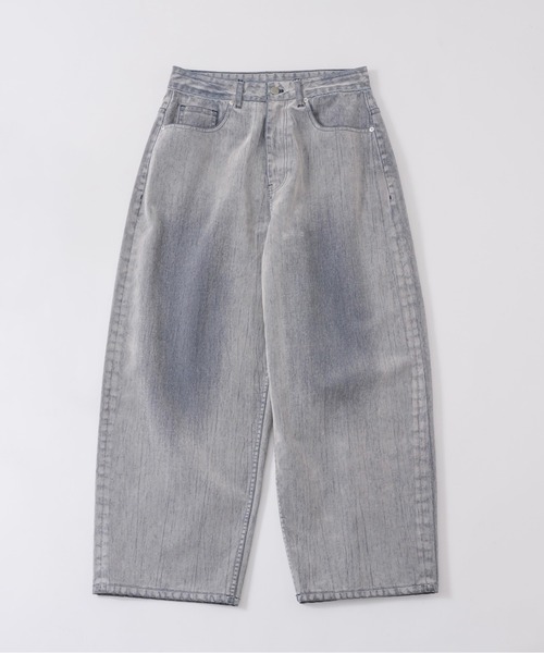 musubore フロッキーデニムパンツ size1 flocky wide denim PT / フロッキーデニムパンツ（デニムパンツ