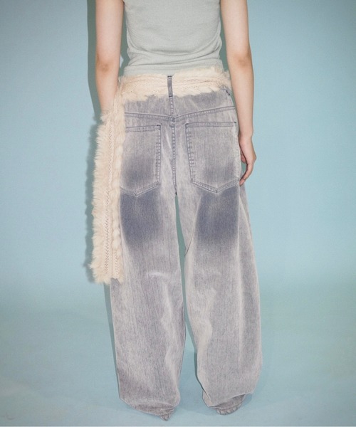 flocky wide denim PT / フロッキーデニムパンツ（デニムパンツ