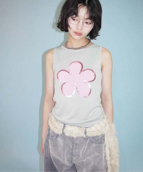 flocky wide denim PT / フロッキーデニムパンツ（デニムパンツ