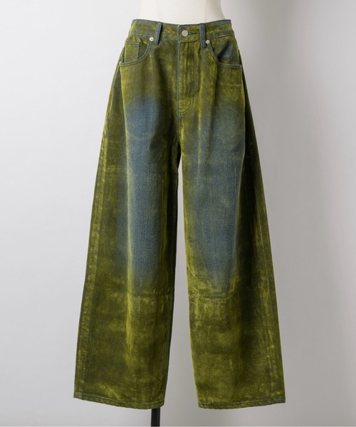 musubore フロッキーデニム flocky wide denim PT / フロッキーデニムパンツ（デニムパンツ