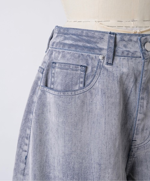 musubore(ムスボレ)の「flocky wide denim PT / フロッキーデニムパンツ(デニムパンツ・レディース・レッド/グレー/ブラウン/カーキ・0/1)」の14枚目の写真