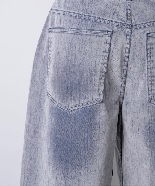 musubore(ムスボレ)の「flocky wide denim PT / フロッキーデニムパンツ(デニムパンツ・レディース・レッド/グレー/ブラウン/カーキ・0/1)」の17枚目の写真