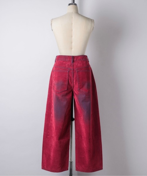 musubore（ムスボレ）の「flocky wide denim PT / フロッキーデニム