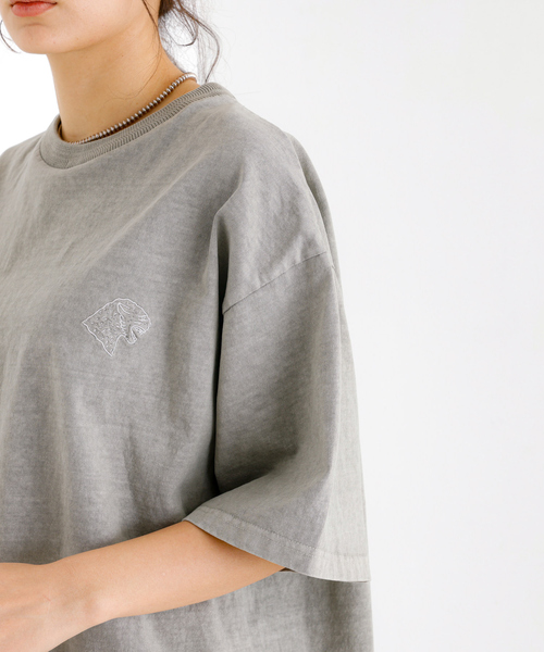 POLeR（ポーラー）の「【POLeR/ポーラー】PIGMENT SOUVENIR TEE/スーベニアTシャツ（Tシャツ/カットソー・メンズ・グレー/ブラック・L/XL/M）」の10枚目の写真