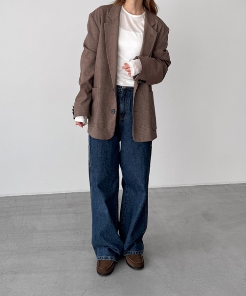 CANAL JEAN(キャナルジーン)の「El mar テンセルシアーロンT(Tシャツ/カットソー・レディース・アイボリー/ブラック/サックスブルー/ピンク/ライトイエロー/ブルーグレー・ONE SIZE)」の15枚目の写真