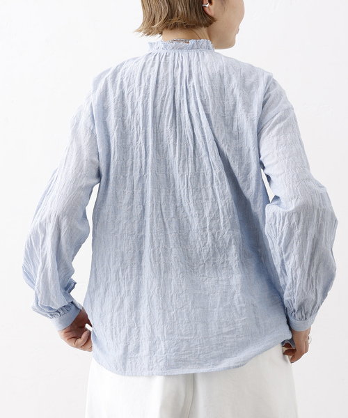 シャーリング フリルブラウス（シャツ/ブラウス）｜JOURNAL STANDARD