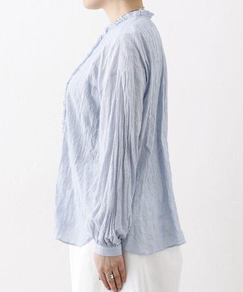 シャーリング フリルブラウス（シャツ/ブラウス）｜JOURNAL STANDARD