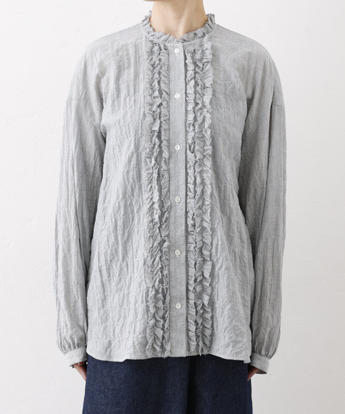 シャーリング フリルブラウス（シャツ/ブラウス）｜JOURNAL STANDARD