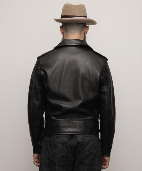 Schott（ショット）の「Schott/ショット/528US COW NEW NAKED D-POCKET RIDERS/ニューネイキッド ディーポケット ライダース（ライダースジャケット・メンズ・ブラック・36/38/40/42/44）」の19枚目の写真