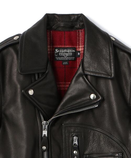 Schott（ショット）の「Schott/ショット/528US COW NEW NAKED D-POCKET RIDERS/ニューネイキッド ディーポケット ライダース（ライダースジャケット・メンズ・ブラック・36/38/40/42/44）」の17枚目の写真