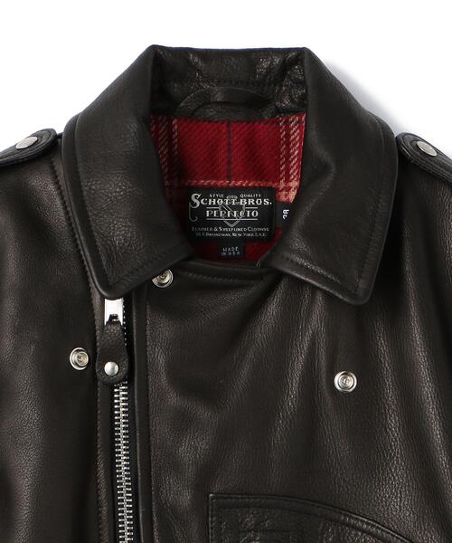 Schott（ショット）の「Schott/ショット/528US COW NEW NAKED D-POCKET RIDERS/ニューネイキッド ディーポケット ライダース（ライダースジャケット・メンズ・ブラック・36/38/40/42/44）」の5枚目の写真