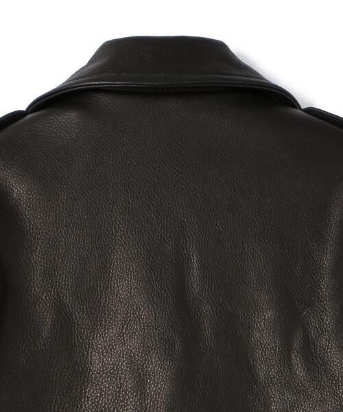 Schott（ショット）の「Schott/ショット/528US COW NEW NAKED D-POCKET RIDERS/ニューネイキッド ディーポケット ライダース（ライダースジャケット・メンズ・ブラック・36/38/40/42/44）」の6枚目の写真