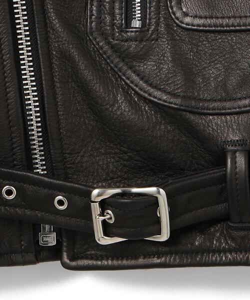 Schott（ショット）の「Schott/ショット/528US COW NEW NAKED D-POCKET RIDERS/ニューネイキッド ディーポケット ライダース（ライダースジャケット・メンズ・ブラック・36/38/40/42/44）」の10枚目の写真