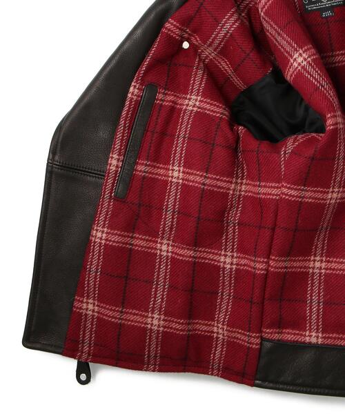 Schott（ショット）の「Schott/ショット/528US COW NEW NAKED D-POCKET RIDERS/ニューネイキッド ディーポケット ライダース（ライダースジャケット・メンズ・ブラック・36/38/40/42/44）」の21枚目の写真