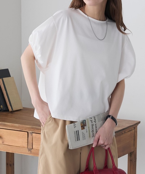 あん♡ヨーコチャン バルーンスリーブカットソーTシャツ白 ホワイト 241120_yc2_0872.jpg?v=1734591803