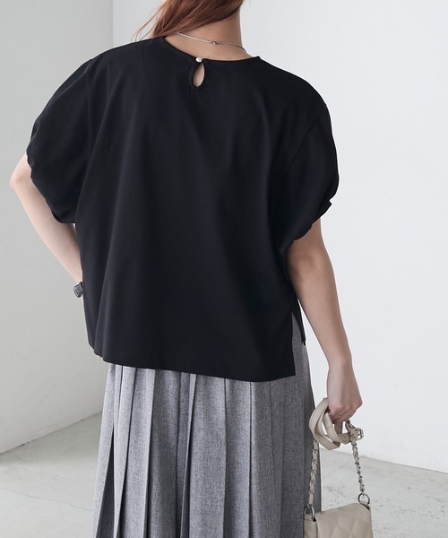 BONLECILL(ボンルシール)の「バルーンスリーブTシャツ/プルオーバー(Tシャツ/カットソー・レディース・レッド/オフホワイト/ネイビー/ブラック・FREE)」の16枚目の写真