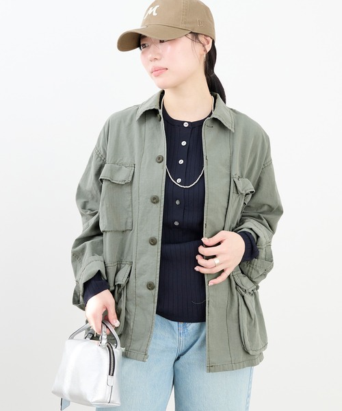 ROTHCO(ロスコ)の「【ROTHCO】オゾンウォッシュシャツ-BDU SHIRTS OZONE WASH(シャツ/ブラウス・レディース・オリーブ・M)」の1枚目の写真