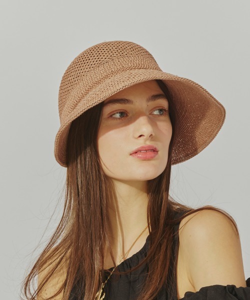 帽子 Chapeau d' O TM Wide Visor Cap Chapeau d' O TM Wide Visor Cap | 57.5cm(75) CHARCOAL (02