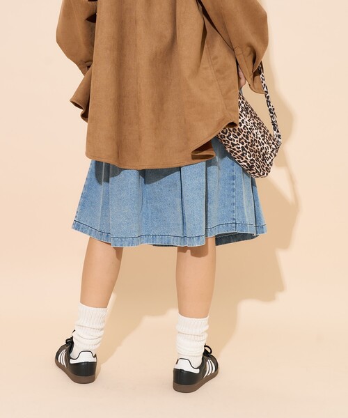 PUBLUX（パブリュクス）の「PUBLUX/パブリュクス プリーツ デニム スカート　限定展開（スカート・レディース・サックスブルー/ブラック・S/M）」の16枚目の写真