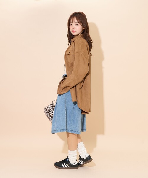 PUBLUX（パブリュクス）の「PUBLUX/パブリュクス プリーツ デニム スカート　限定展開（スカート・レディース・サックスブルー/ブラック・S/M）」の22枚目の写真