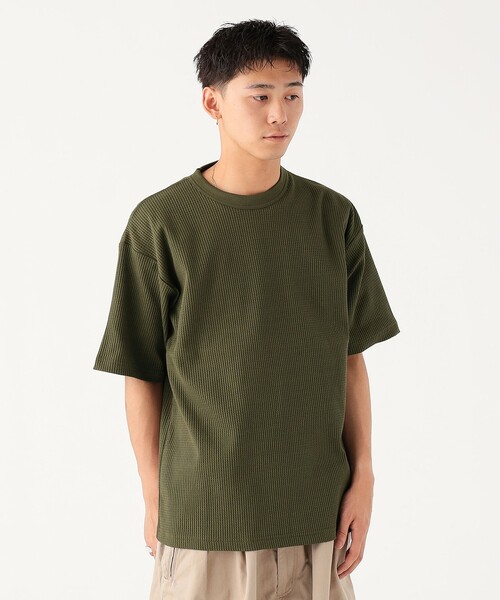 セール】ストレッチ ワッフルTシャツ（Tシャツ/カットソー