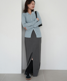 SLOBE IENA | 《WEB/一部店舗限定》AYUPIYO スリットスカート【手洗い可能】(スカート)