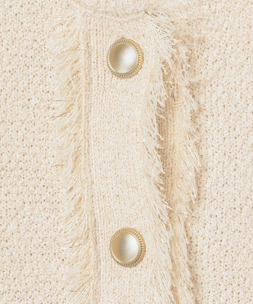 BAYFLOW（ベイフロー）の「[幅広いシーンで活躍]ツイードライクニットベスト（ベスト・レディース・ブラック/オフホワイト・FREE）」の20枚目の写真