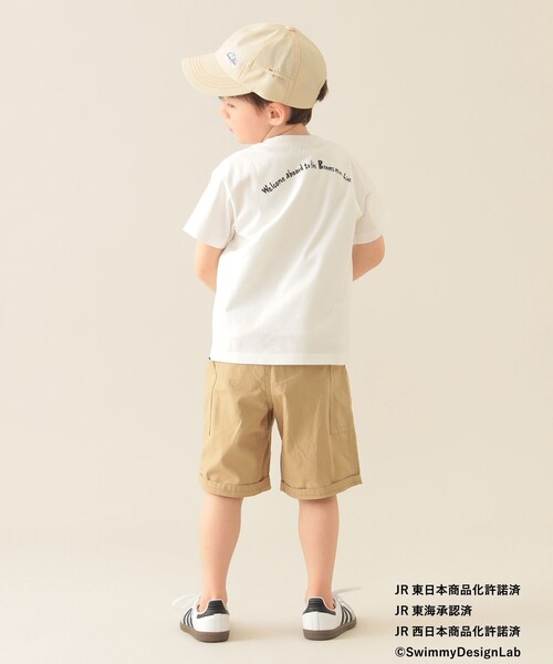 BEAMS mini（ビームスミニ）の「JR オールスター トレイン Tシャツ 2025SS (90～150cm)（Tシャツ/カットソー・キッズ・イエロー系その他3/ネイビー/オフホワイト・90/110/120/130/140/150/100）」の8枚目の写真
