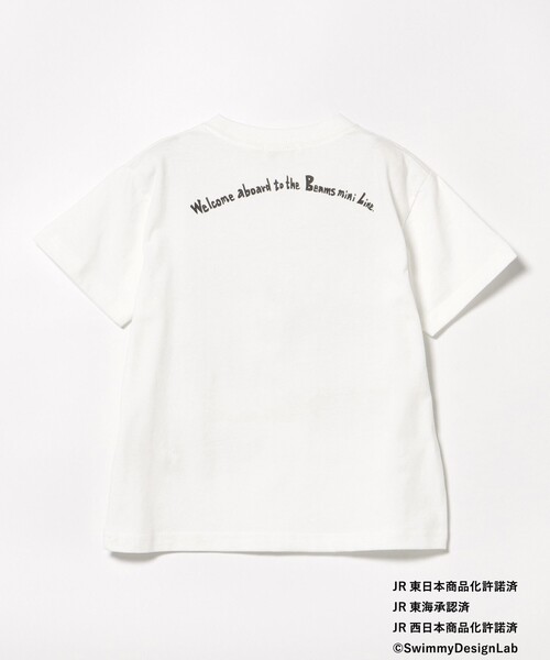 BEAMS mini（ビームスミニ）の「JR オールスター トレイン Tシャツ 2025SS (90～150cm)（Tシャツ/カットソー・キッズ・イエロー系その他3/ネイビー/オフホワイト・90/110/120/130/140/150/100）」の10枚目の写真