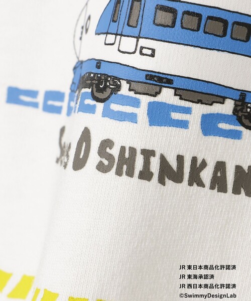 BEAMS mini（ビームスミニ）の「JR オールスター トレイン Tシャツ 2025SS (90～150cm)（Tシャツ/カットソー・キッズ・イエロー系その他3/ネイビー/オフホワイト・90/110/120/130/140/150/100）」の11枚目の写真