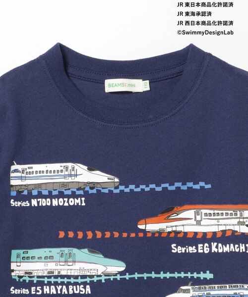 BEAMS mini（ビームスミニ）の「JR オールスター トレイン Tシャツ 2025SS (90～150cm)（Tシャツ/カットソー・キッズ・イエロー系その他3/ネイビー/オフホワイト・90/110/120/130/140/150/100）」の16枚目の写真