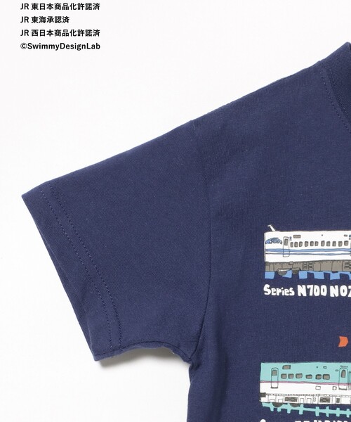BEAMS mini（ビームスミニ）の「JR オールスター トレイン Tシャツ 2025SS (90～150cm)（Tシャツ/カットソー・キッズ・イエロー系その他3/ネイビー/オフホワイト・90/110/120/130/140/150/100）」の17枚目の写真