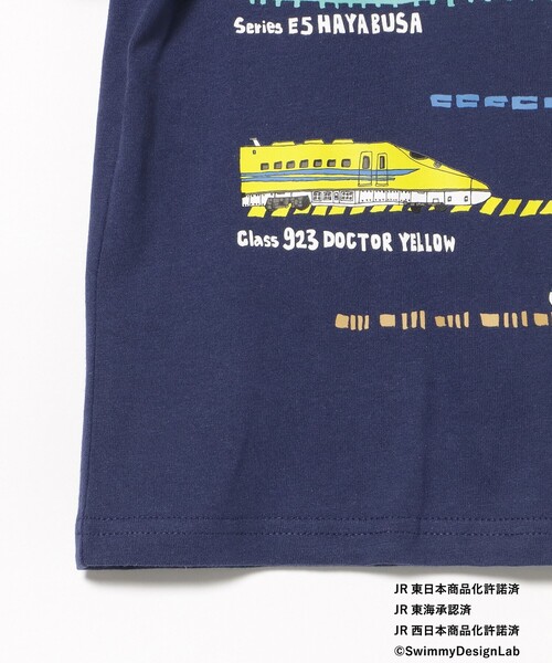 BEAMS mini（ビームスミニ）の「JR オールスター トレイン Tシャツ 2025SS (90～150cm)（Tシャツ/カットソー・キッズ・イエロー系その他3/ネイビー/オフホワイト・90/110/120/130/140/150/100）」の18枚目の写真