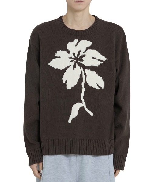 OY(オーワイ)の「『OY/オーワイ』 FLORAL BLOOM KNIT/フローラルブルームニット(ニット/セーター・レディース・ブラウン/ライトブルー/ブラック・L/M)」の20枚目の写真
