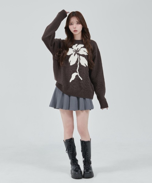 OY/オーワイ』 FLORAL BLOOM KNIT/フローラルブルームニット OY│A'GEM