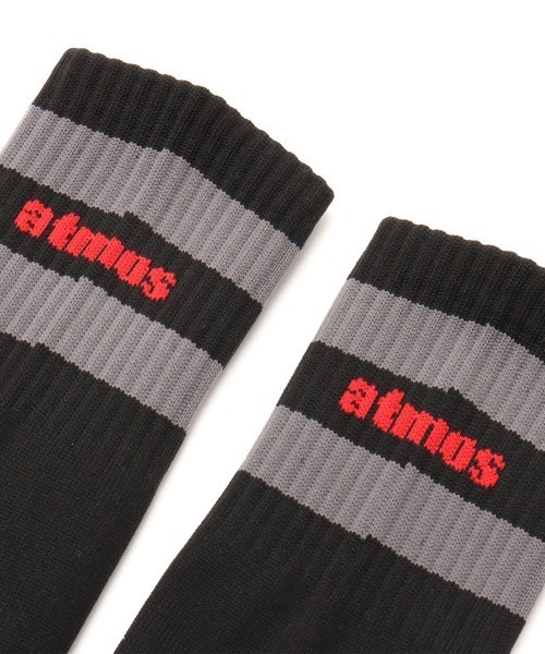 atmos pink（アトモスピンク）の「atmos pink Soccer High Socks / アトモス ピンク サッカー ハイ ソックス（ソックス/靴下・レディース・ホワイト/ブラック・23-25）」の5枚目の写真
