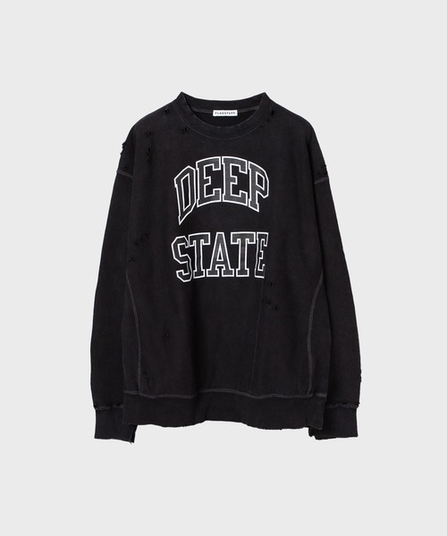 F-LAGSTUF-F（フラグスタフ）の「23AW-FS-40 DEEP STATEBORO SWEAT（スウェット・メンズ・ブラック/ライトブルー・X-LARGE/MEDIUM）」の2枚目の写真