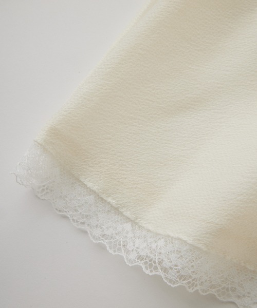 MILKFED.(ミルクフェド)の「SHEER LACE CAMISOLE(キャミソール・レディース・ライトパープル/オフホワイト/ブラック・ONE SIZE)」の9枚目の写真