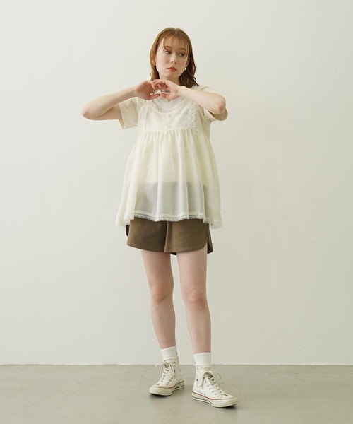 セール】SHEER LACE CAMISOLE（キャミソール）｜MILKFED