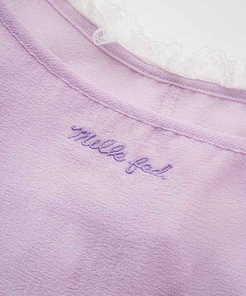 MILKFED.(ミルクフェド)の「SHEER LACE CAMISOLE(キャミソール・レディース・ライトパープル/オフホワイト/ブラック・ONE SIZE)」の22枚目の写真