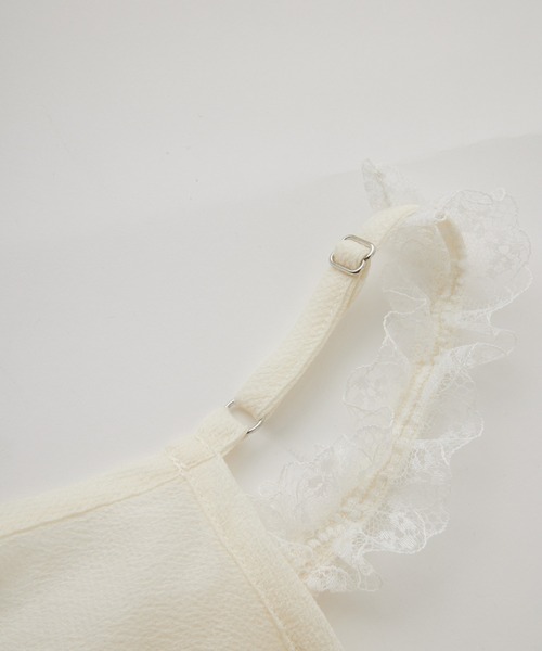 MILKFED.(ミルクフェド)の「SHEER LACE CAMISOLE(キャミソール・レディース・ライトパープル/オフホワイト/ブラック・ONE SIZE)」の6枚目の写真