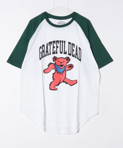 Grateful Dead(グレイトフルデッド)の「メンズ GRATEFUL DEAD グレイトフルデッド オーバーサイズTシャツ(Tシャツ/カットソー・メンズ・オフホワイト/ダークグリーン/チャコールグレー/ブラック/ホワイト系その他/ベージュ/オレンジ/パープル/ホワイト系その他2/ホワイト系その他4/ホワイト系その他5/ホワイト系その他6/ホワイト系その他7/ホワイト系その他3・M/L/XL)」の4枚目の写真