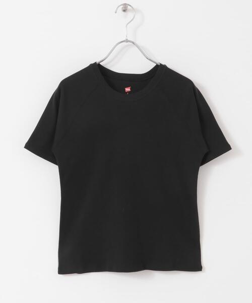 HANES（ヘインズ）の「『別注』HANES×DOORS　2P RaglanSleeve T-shirts（Tシャツ/カットソー・レディース・ブラック系その他/ブルー系その他・ONE）」の3枚目の写真