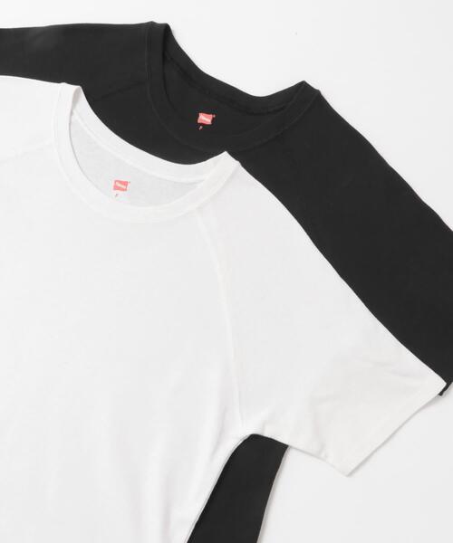 HANES（ヘインズ）の「『別注』HANES×DOORS　2P RaglanSleeve T-shirts（Tシャツ/カットソー・レディース・ブラック系その他/ブルー系その他・ONE）」の5枚目の写真
