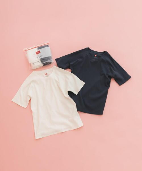 HANES（ヘインズ）の「『別注』HANES×DOORS　2P RaglanSleeve T-shirts（Tシャツ/カットソー・レディース・ブラック系その他/ブルー系その他・ONE）」の12枚目の写真